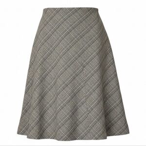 Urban Renewal Plaid A-Line Midi Skirt - Gray Sz Med NWT